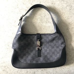 Gucci Jackie black denim vintage